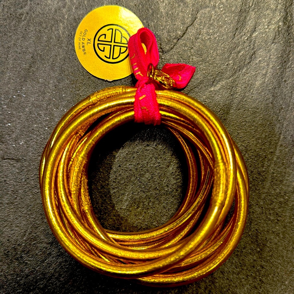 Gold AWB set of 9 bangles brand new with tags